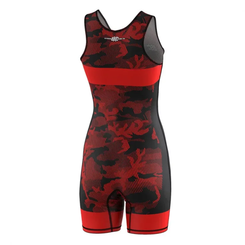 Dámský wrestlingový dres HAVOC - Barva: ČERVENÁ, Velikost: XS