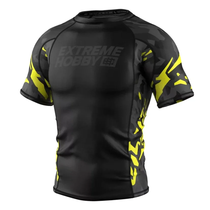 Pánský rashguard s krátkým rukávem BLACK PANTHER