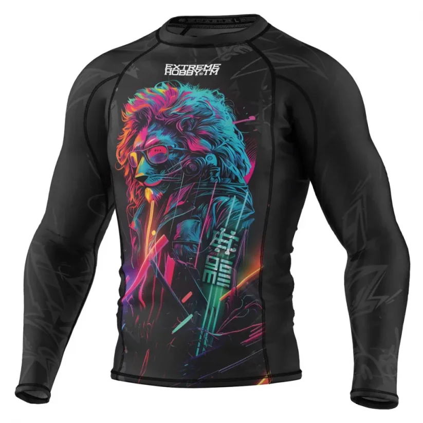 Pánský rashguard s dlouhým rukávem CYBER ANIMALS