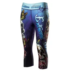 Dámské sportovní legíny 3/4 SKULL 2