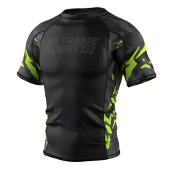 Pánský rashguard s krátkým rukávem BLACK PANTHER