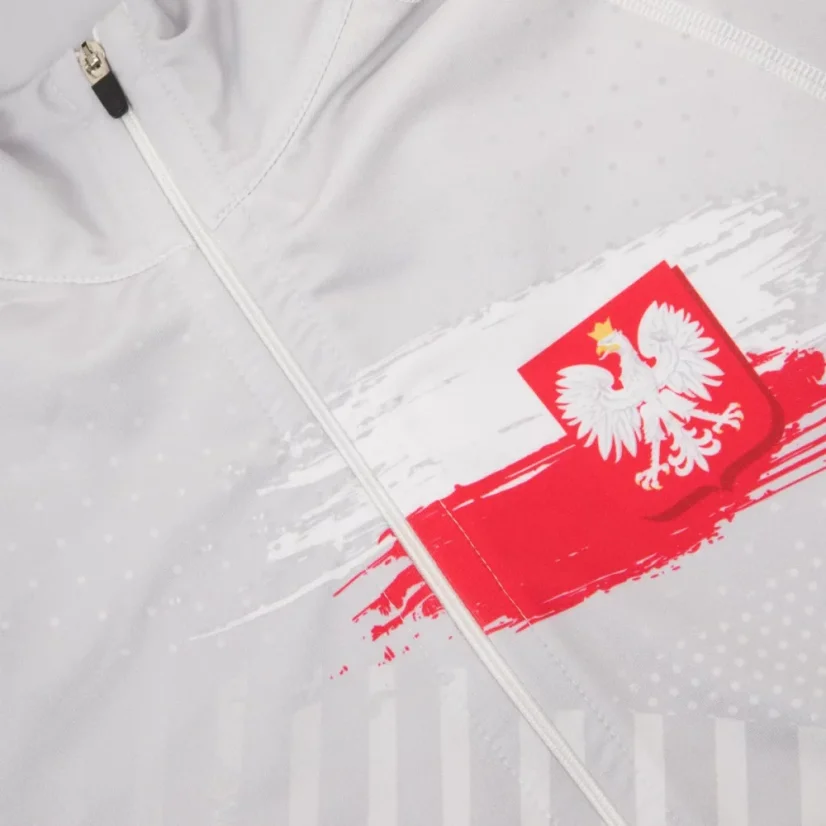 Dámská běžecká mikina POLSKA PRIME - Barva: ČERVENÁ, Velikost: XL