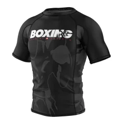Pánský rashguard s krátkým rukávem BOLD BOXING