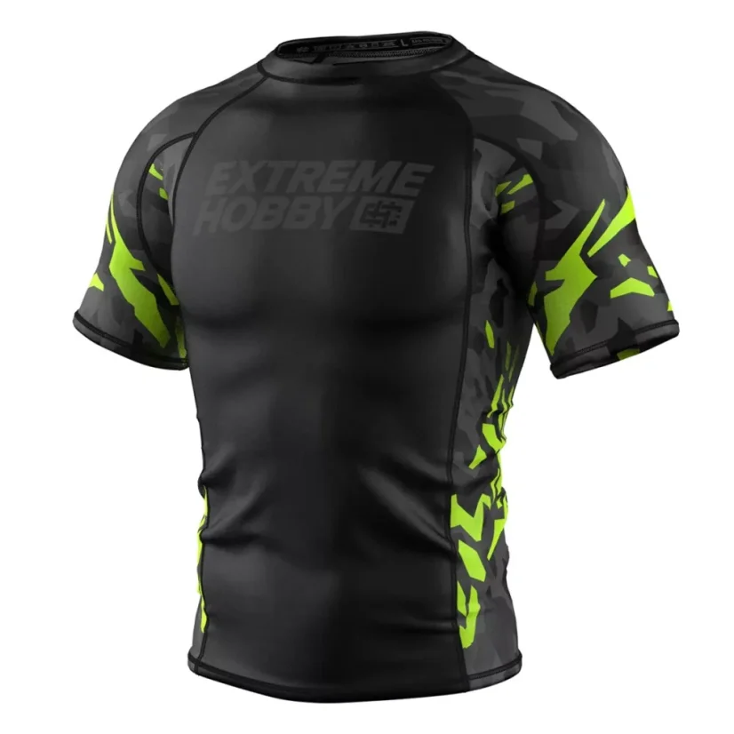 Pánský rashguard s krátkým rukávem BLACK PANTHER