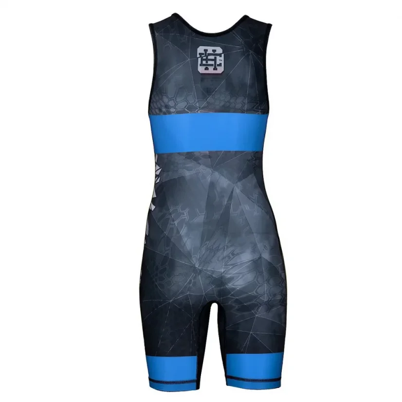Dámský wrestlingový dres POLSKA CAMO - Barva: MODRÁ, Velikost: XS