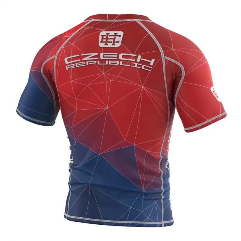 Pánský rashguard s krátkým rukávem ČESKÝ LEV