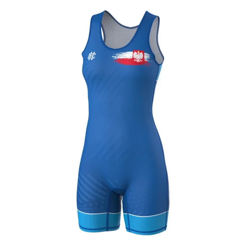 Dámský wrestlingový dres POLSKA PRIME - Barva: ČERVENÁ, Velikost: XL