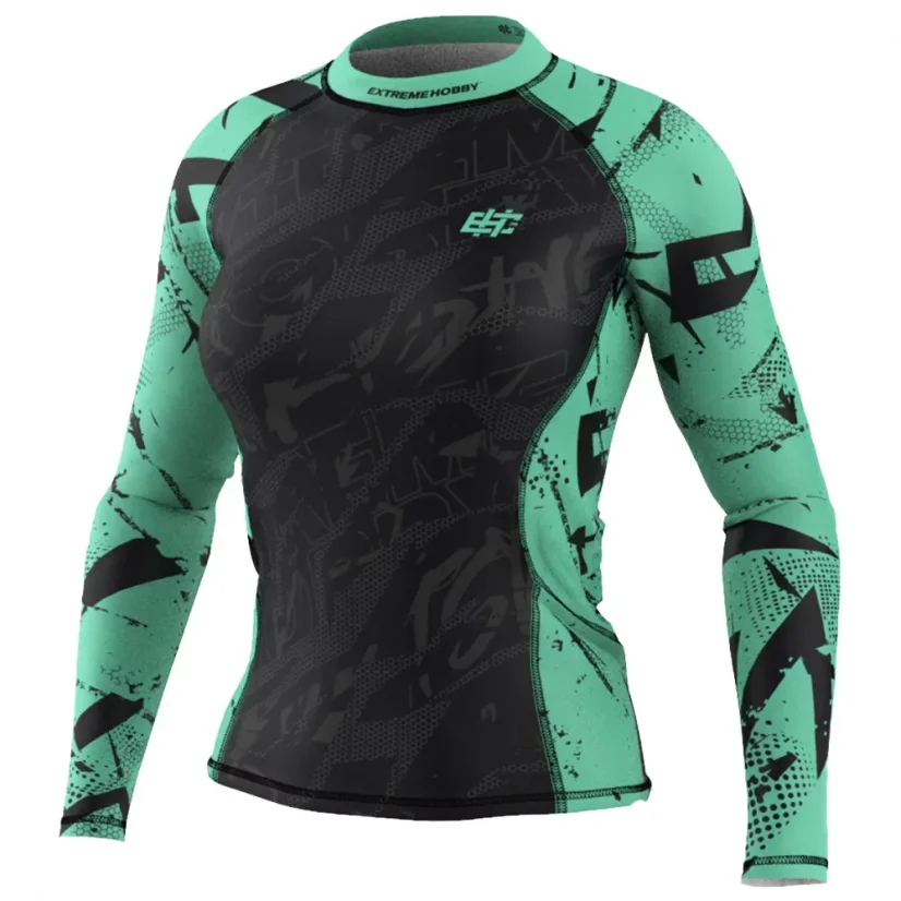 Dámský rashguard s dlouhým rukávem NEO - Barva: RŮŽOVÝ, Velikost: S