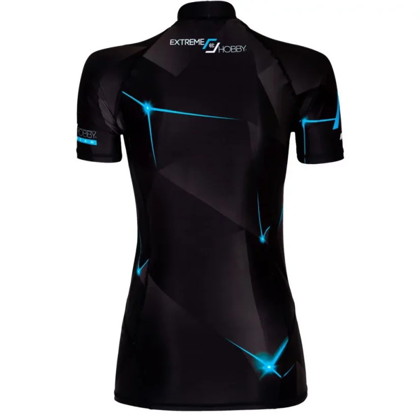 Dámský rashguard s krátkým rukávem MT SPORT - Barva: RŮŽOVÝ, Velikost: XL