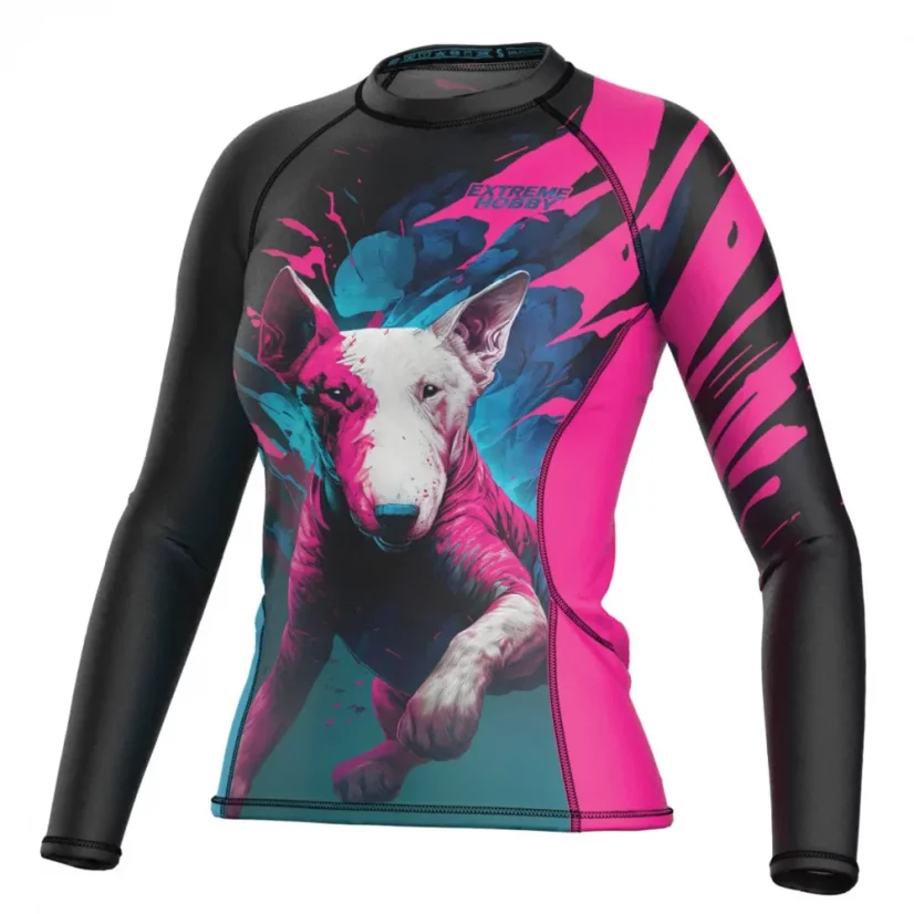 Dámský rashguard s dlouhým rukávem VIVID BULTERIER - Velikost: M