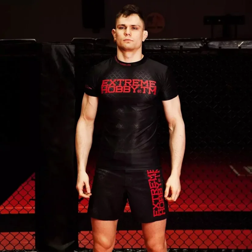 Pánský rashguard s krátkým rukávem BLACK ARMOUR