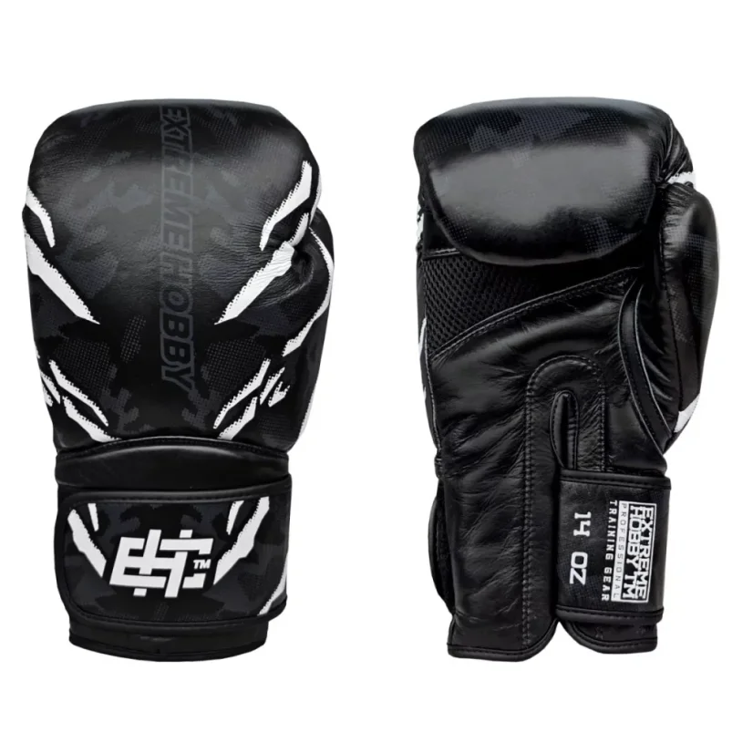 Boxovací rukavice BLACK PANTHER - Barva: BÍLÁ, Velikost: 10 OZ