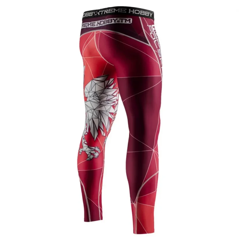 Pánské sportovní legíny POLSKA red
