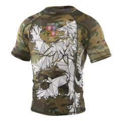 Pánský rashguard krátký rukáv - ČESKÝ LEV – camo