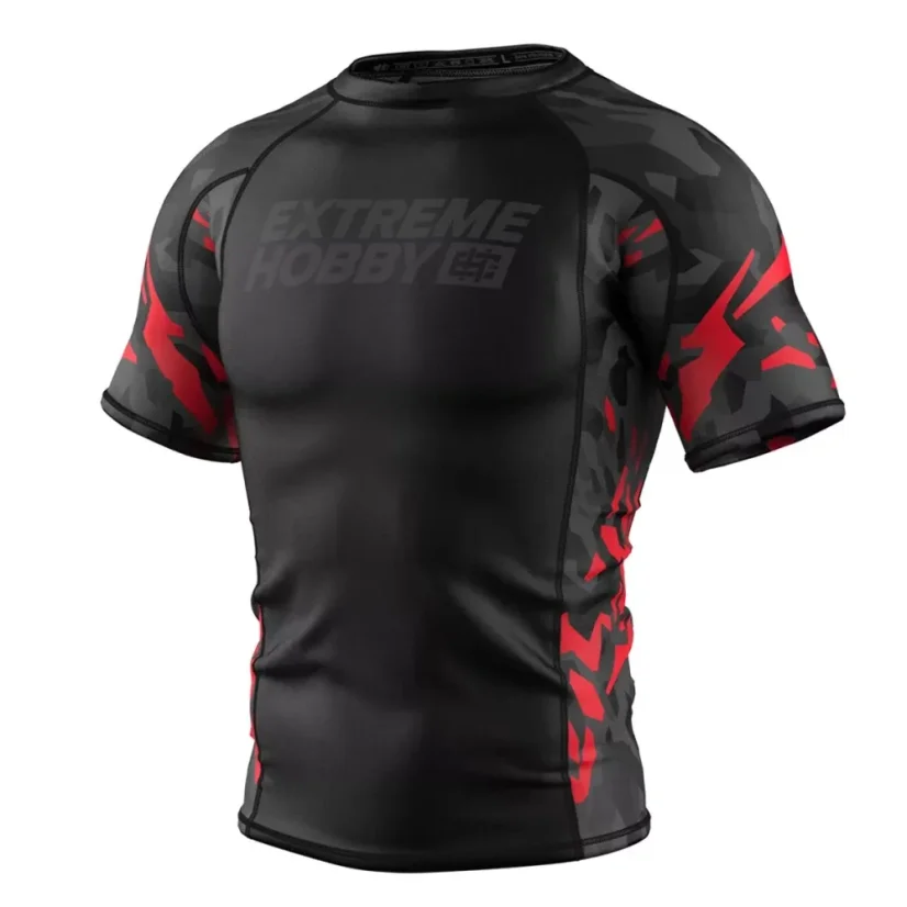 Pánský rashguard s krátkým rukávem BLACK PANTHER