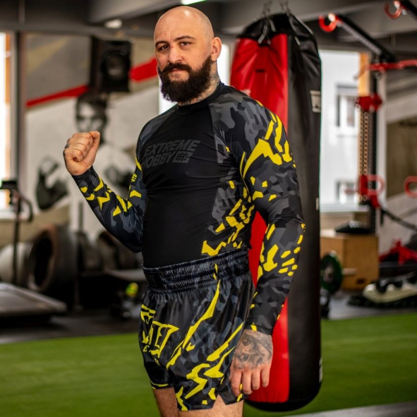 Pánský rashguard s dlouhým rukávem BLACK PANTHER