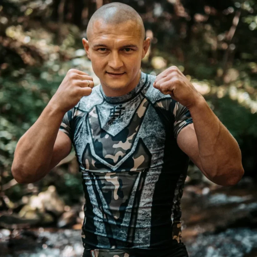 Pánský rashguard s krátkým rukávem MILITARY