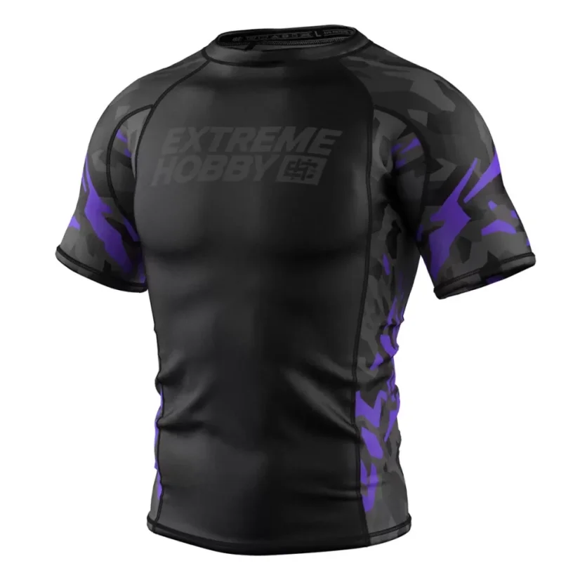 Pánský rashguard s krátkým rukávem BLACK PANTHER