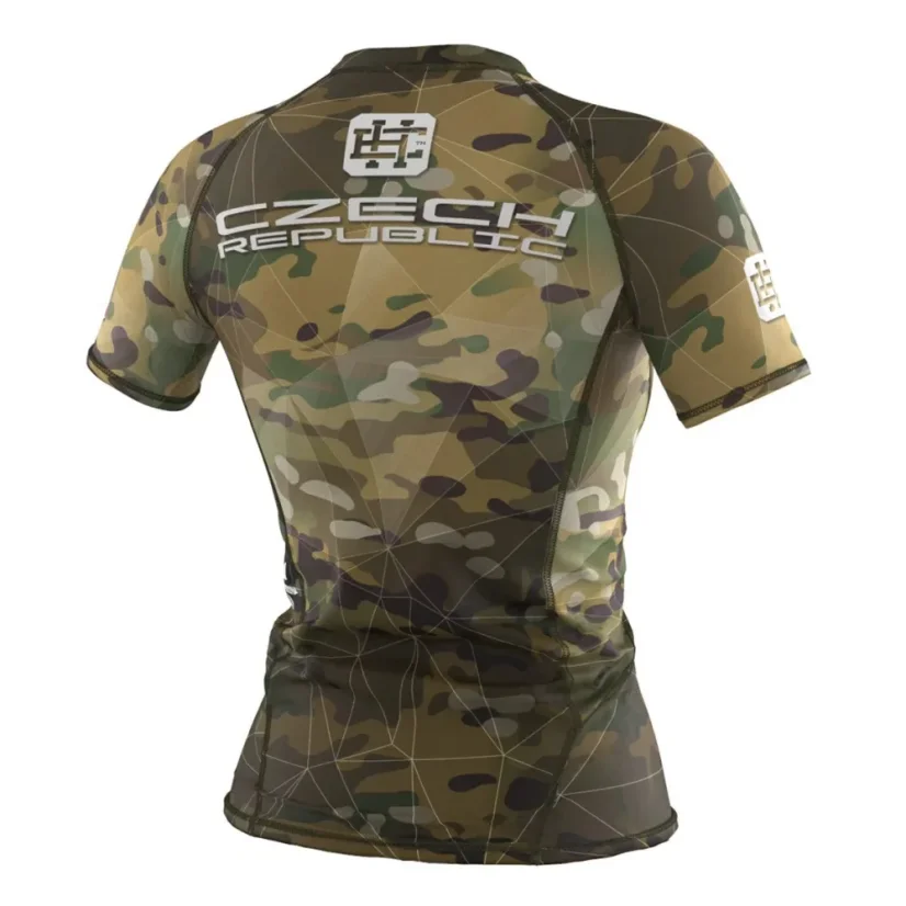 Dámský rashguard s krátkým rukávem ČESKÝ LEV