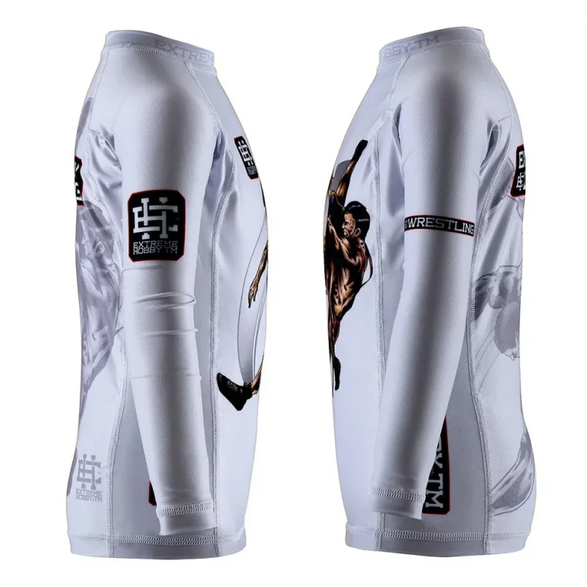 Dětský rashguard s dlouhým rukávem WRESTLING