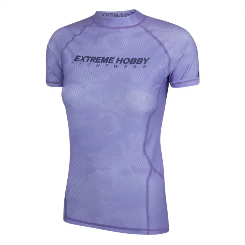 Dámský rashguard s krátkým rukávem HAVOC - Barva: MALINOVÝ, Velikost: M