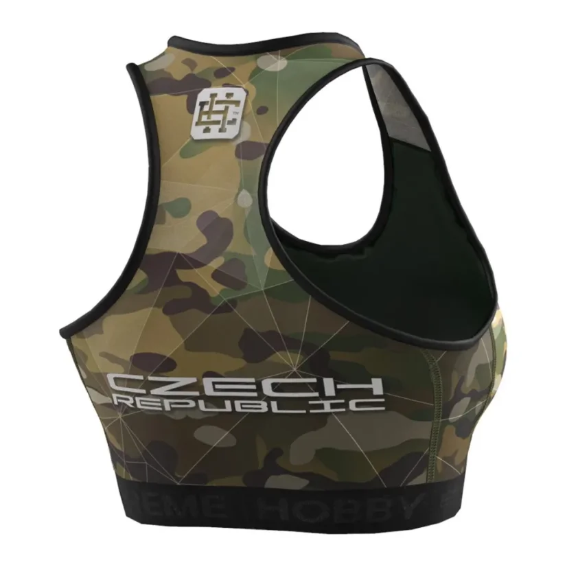 Dámská sportovní podprsenka ČESKÝ LEV - Barva: CAMO, Velikost: XS