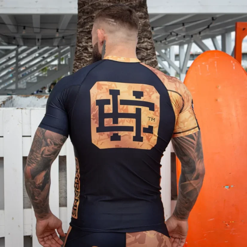 Pánský rashguard s krátkým rukávem GOLDEN WARRIOR