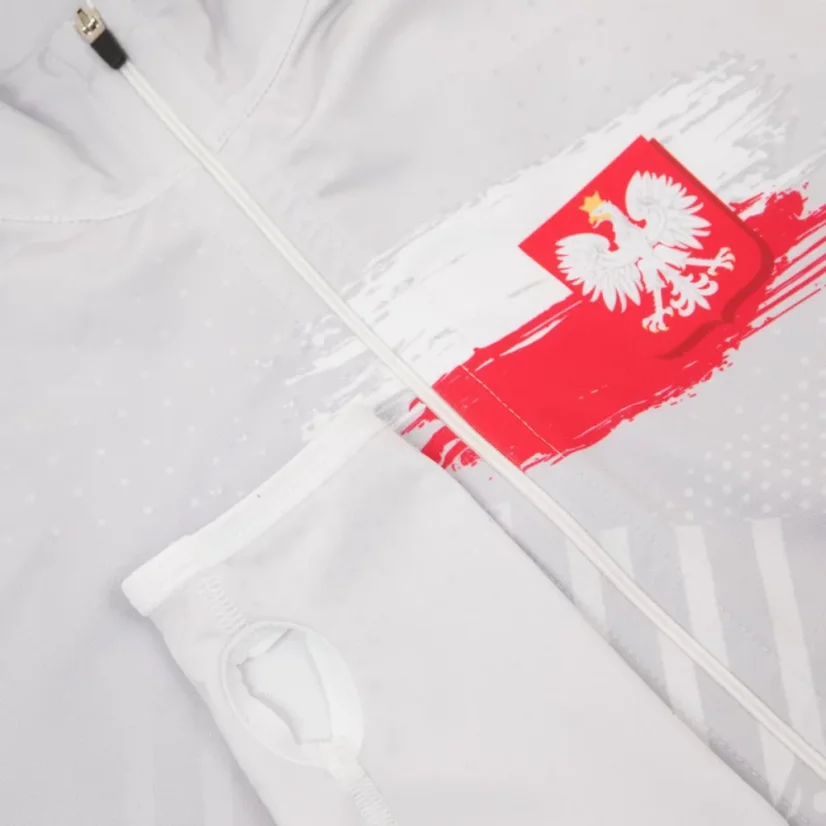 Dámská běžecká mikina POLSKA PRIME - Barva: ČERVENÁ, Velikost: XL
