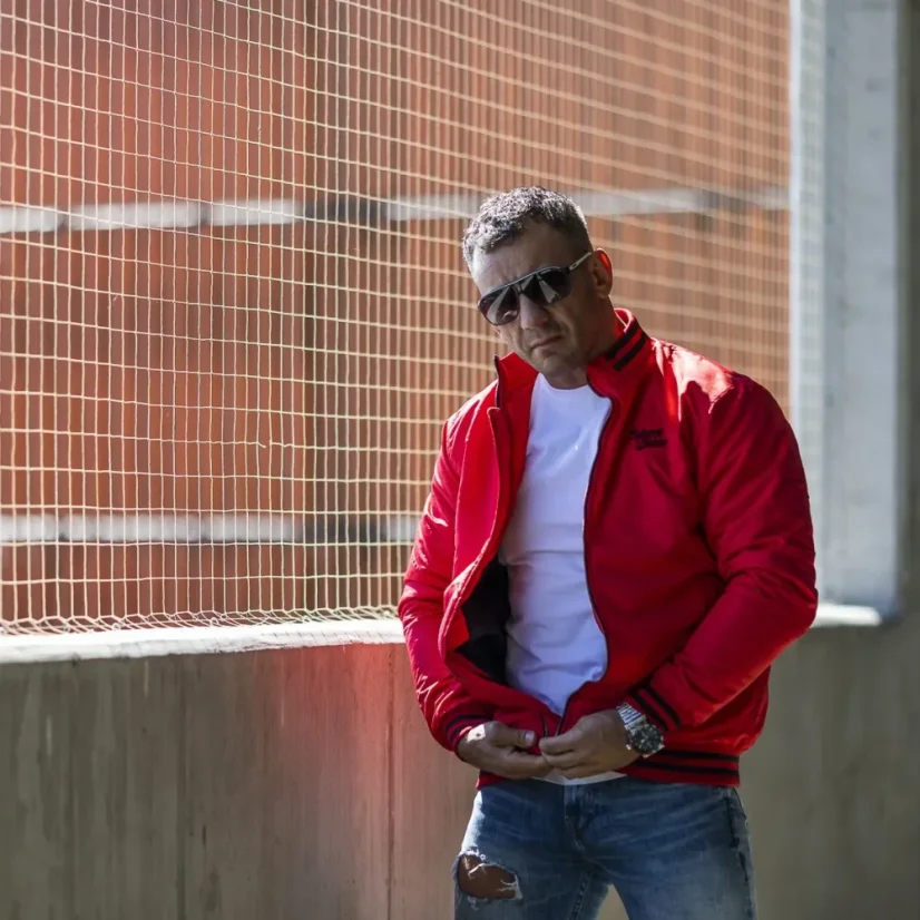 Baseballová bunda BASH - Barva: ČERNÁ, Velikost: 2XL