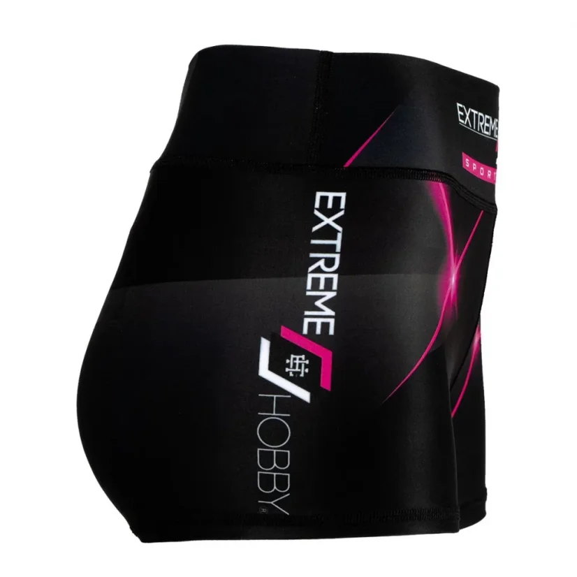 Dámské sportovní kraťasy MT SPORT - Barva: RŮŽOVÝ, Velikost: XL