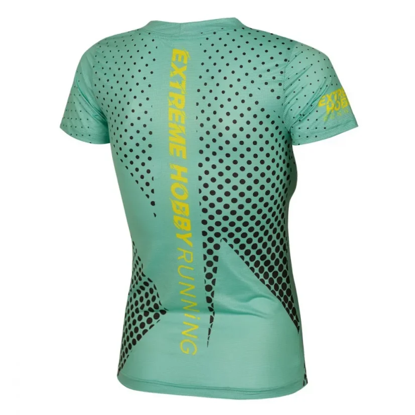 Dámské běžecké tričko HALFTONE - Barva: ČERVENÁ, Velikost: XL