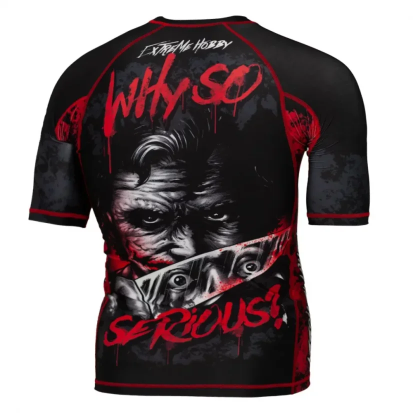Pánský rashguard s krátkým rukávem WHY SO SERIOUS