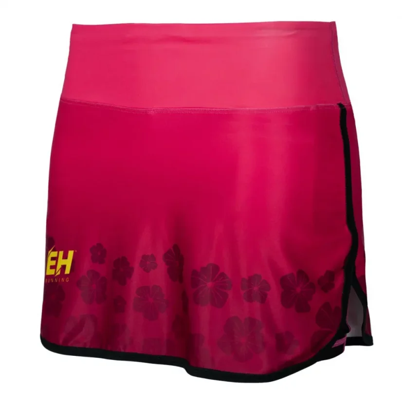 Dámská běžecká sukně FLOWERS - Barva: RŮŽOVÝ, Velikost: XL