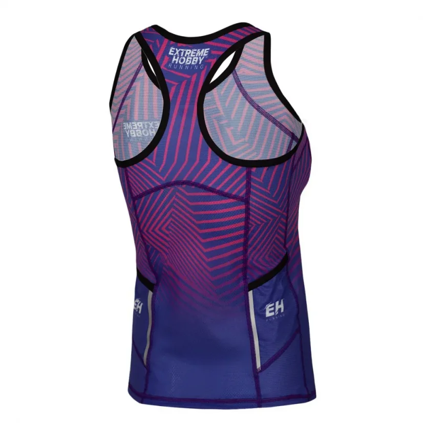 Dámský Tank Top běžecký CALEIDOSCOPE - Barva: TYRKYSOVÝ, Velikost: L