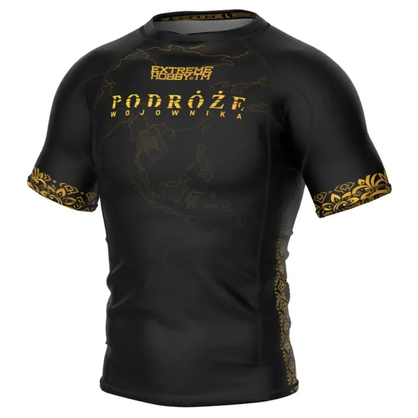 Pánský rashguard s krátkým rukávem PODRÓŻE WOJOWNIKA