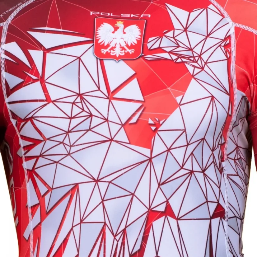 Pánský rashguard s dlouhým rukávem POLSKA red