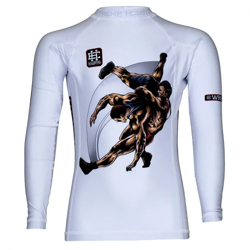 Dětský rashguard s dlouhým rukávem WRESTLING