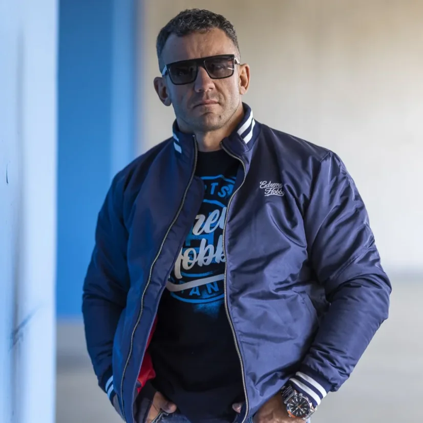 Baseballová bunda BASH - Barva: ČERNÁ, Velikost: 2XL