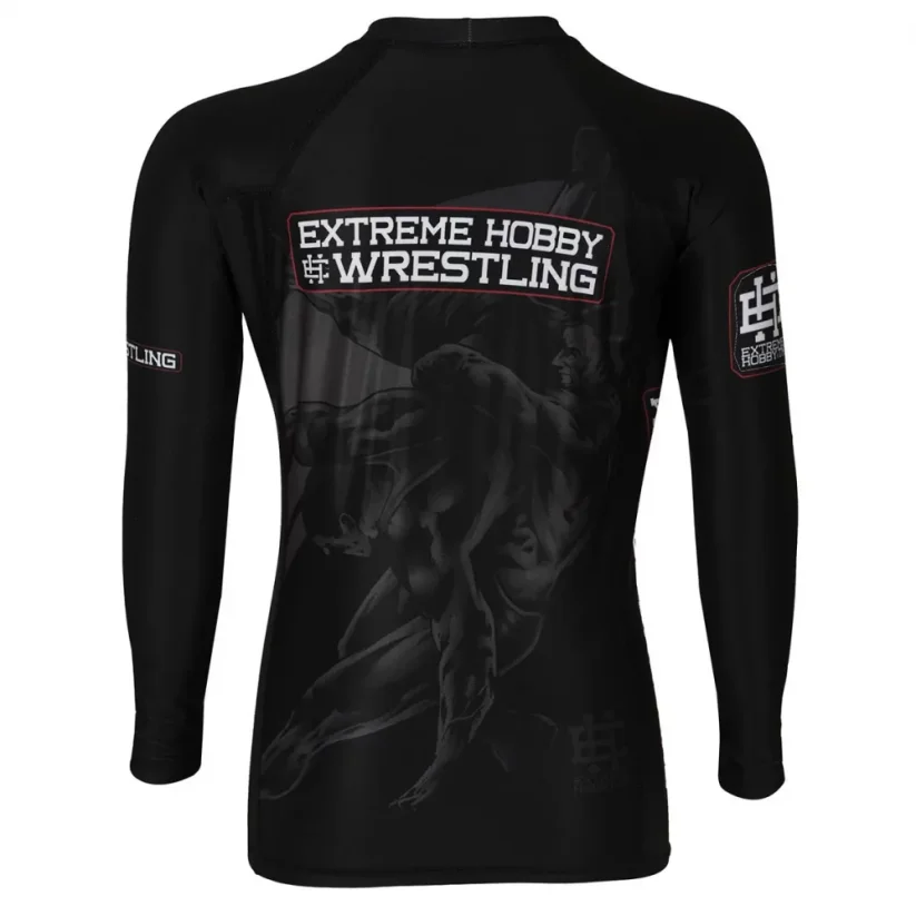 Dětský rashguard s dlouhým rukávem WRESTLING