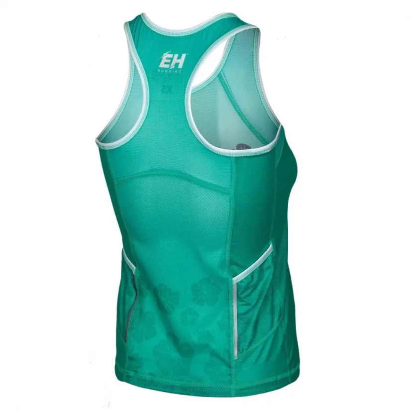 Dámský Tank Top běžecký FLOWERS - Barva: RŮŽOVÝ, Velikost: S