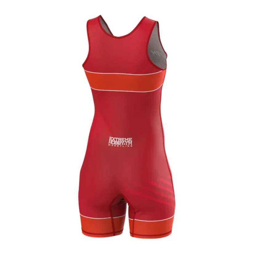 Dámský wrestlingový dres POLSKA PRIME - Barva: ČERVENÁ, Velikost: XL