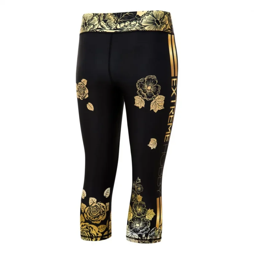 Dámské sportovní legíny 3/4 ROSE - Velikost: XS
